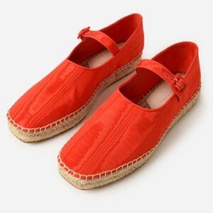 Loeffler Randall Clover Moiré Mary Jane Espadrille Flat Size 8.5 MSRP$295